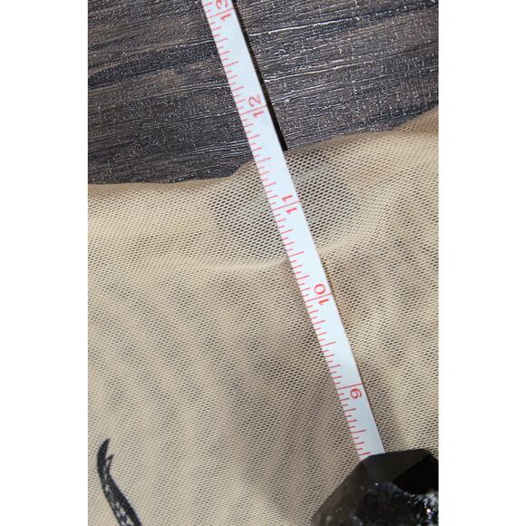 I AM GIA Sheer Long Sleeve Bodysuit Snake Tattoo Print Small - Picture 11 of 15